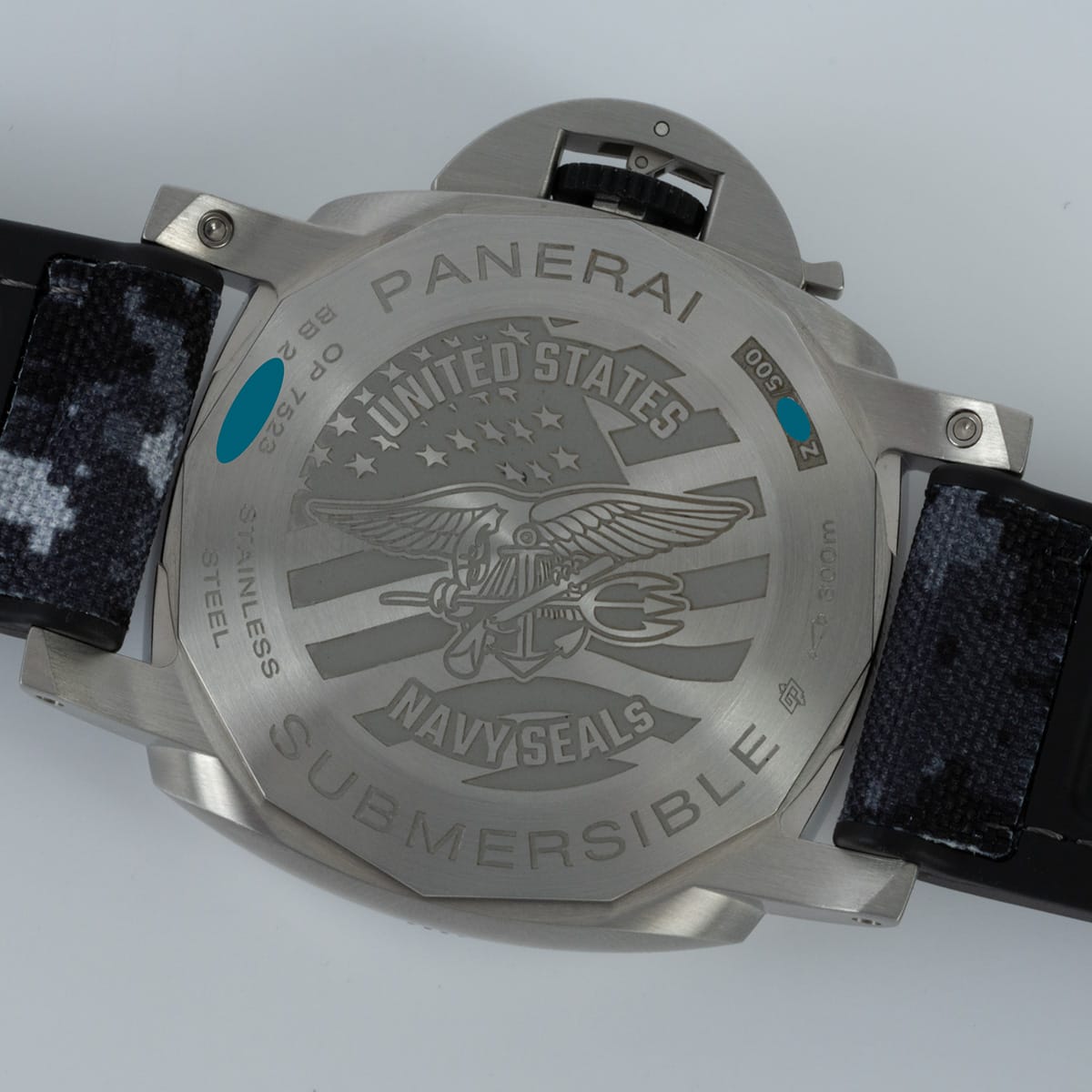 Caseback of Submersible GMT Navy Seals