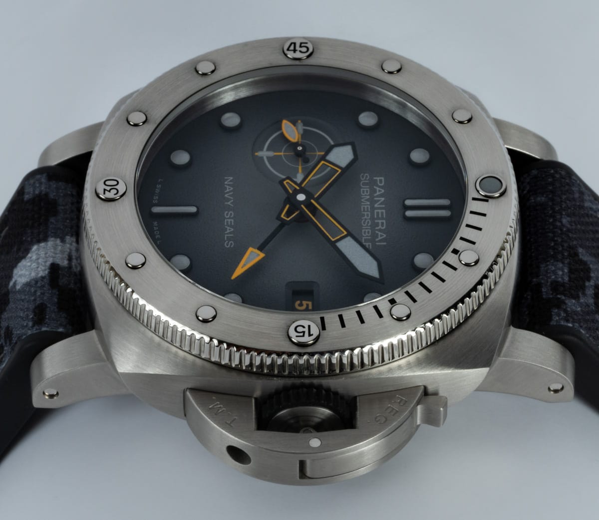 Crown Side Shot of Submersible GMT Navy Seals