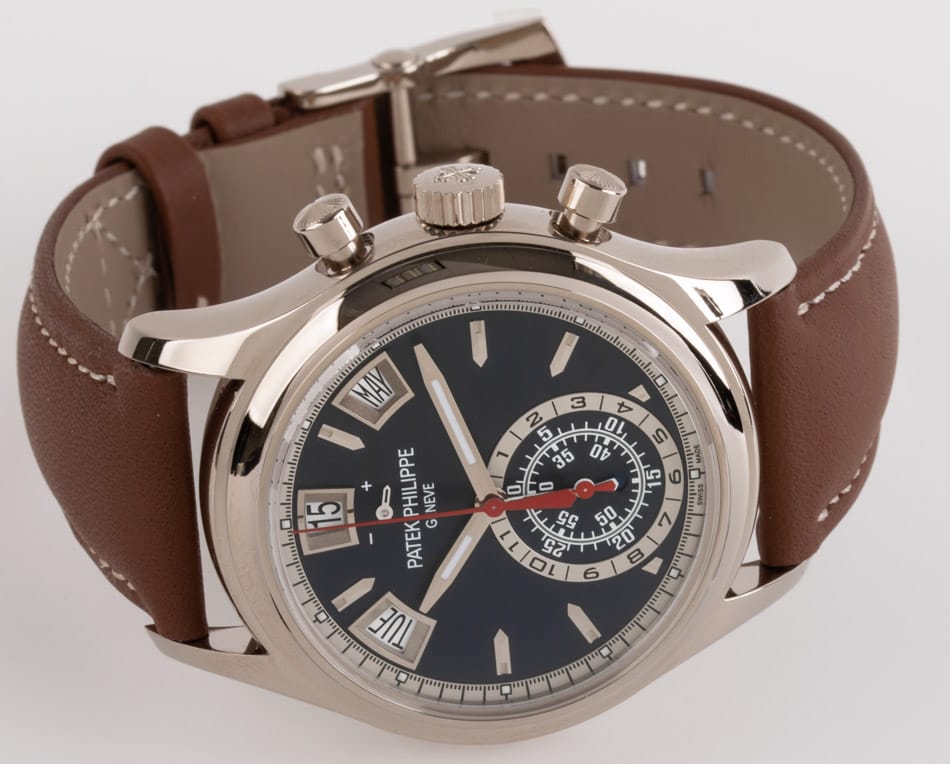 Front View of Annual Calendar Chronograph Complications