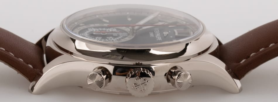 Crown Side Shot of Annual Calendar Chronograph Complications