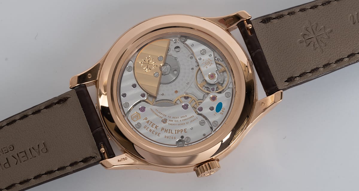 Caseback of Perpetual Calendar