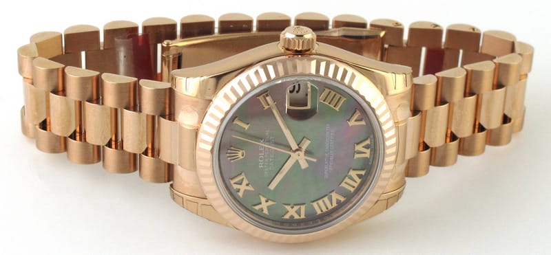 Front View of Midsize President Datejust