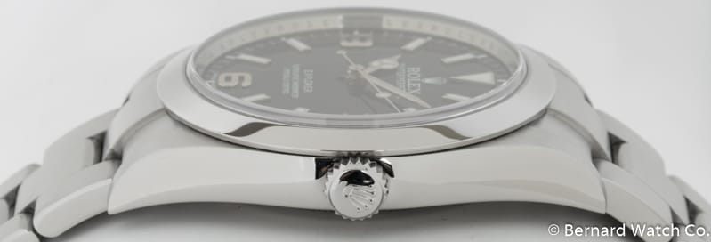 Crown Side Shot of Explorer 39MM