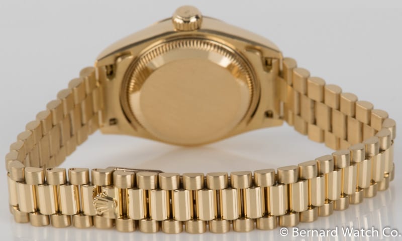 Rear / Band View of Ladies Datejust President