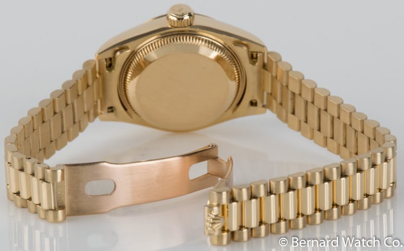 Open Clasp Shot of Ladies Datejust President