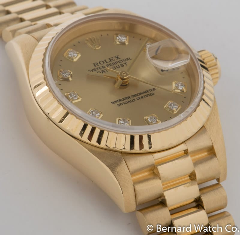 9' Side Shot of Ladies Datejust President