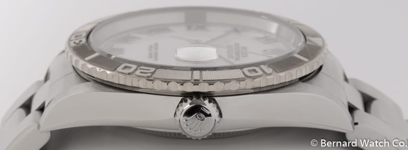 Crown Side Shot of Datejust Turn-O-Graph 'Thunderbird'