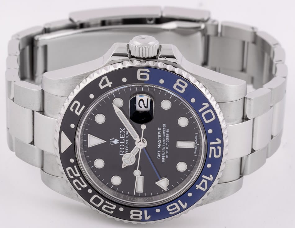 Front View of GMT-Master II BLNR 'Batman'