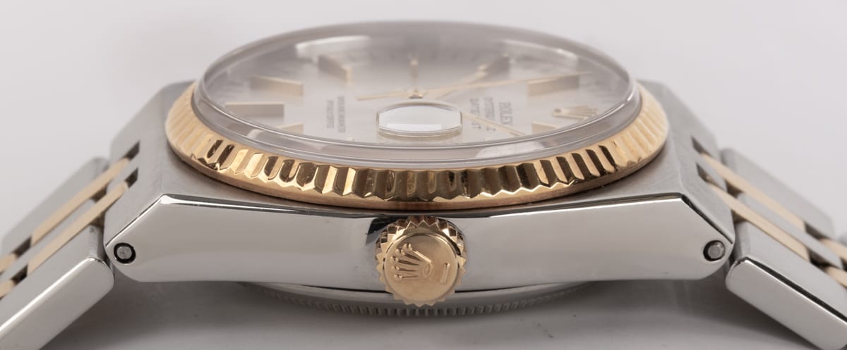 Crown Side Shot of Datejust Oysterquartz
