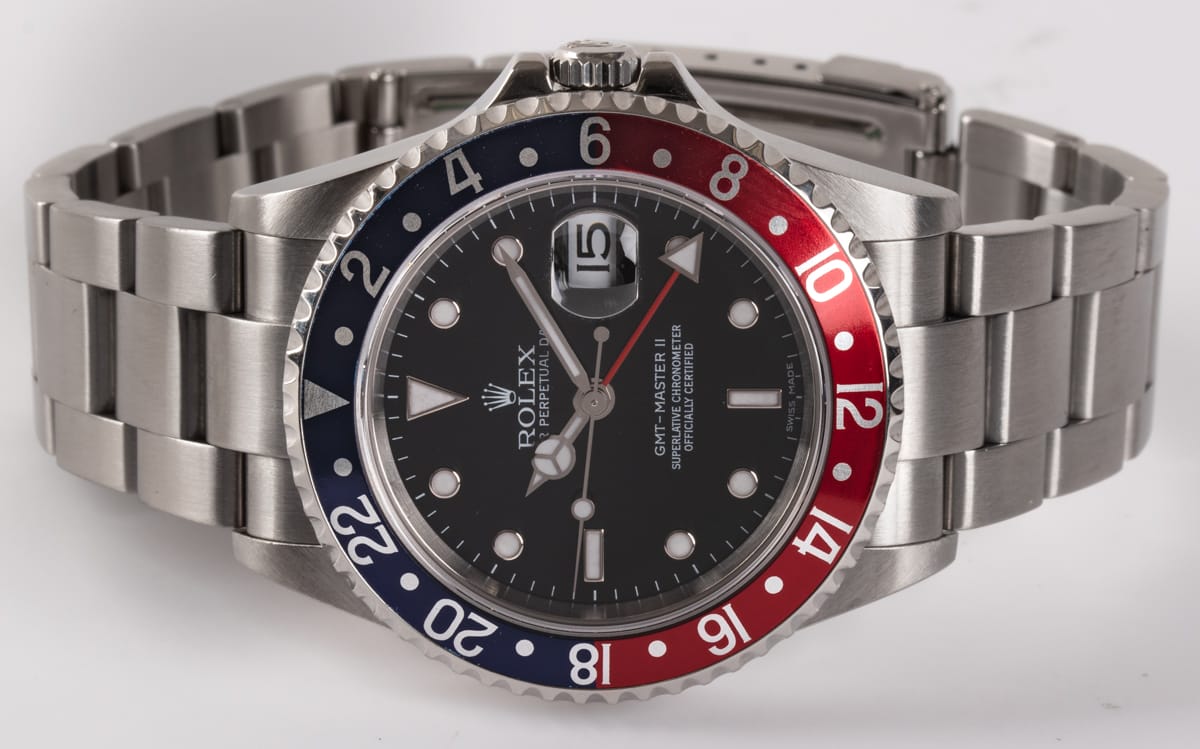 Front View of GMT-Master II 'Stick Dial'