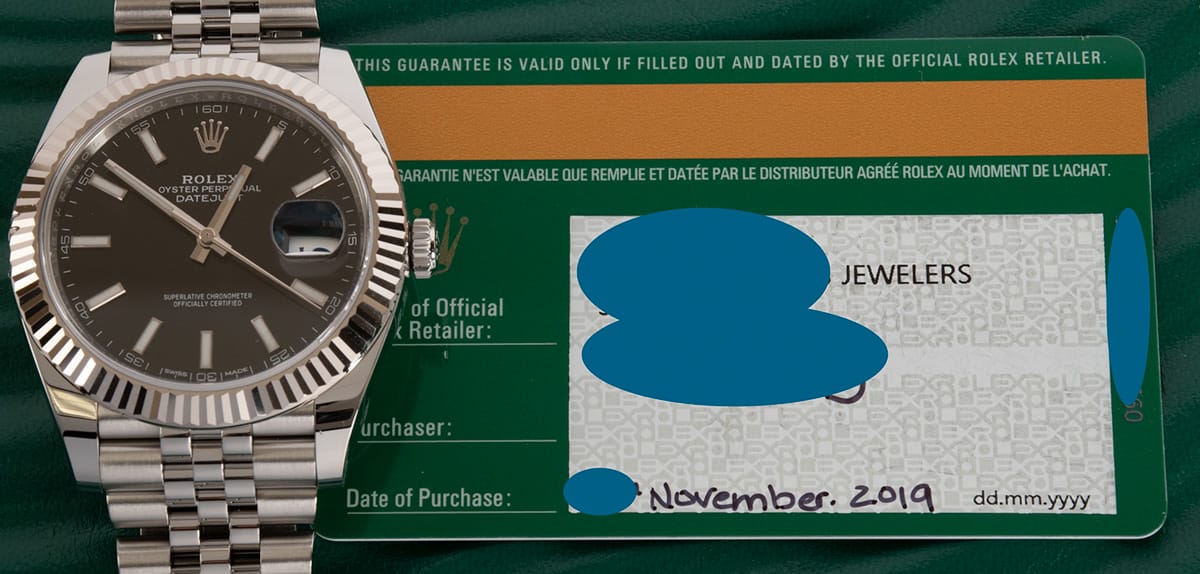Paper shot of Datejust 41