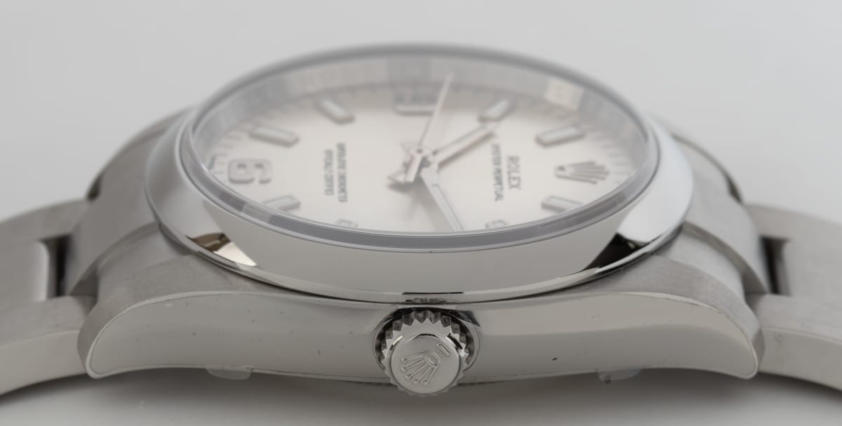 Crown Side Shot of Oyster Perpetual 34