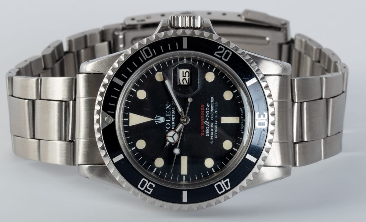 Front View of 'Red' Submariner Date 1680
