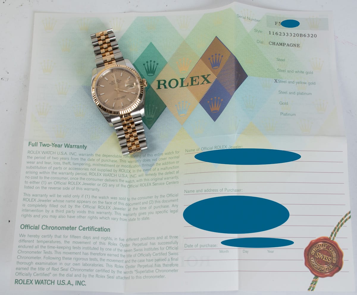 Paper shot of Datejust 36