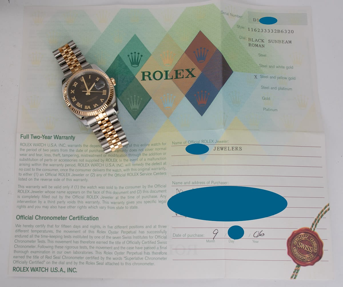 Paper shot of Datejust 36