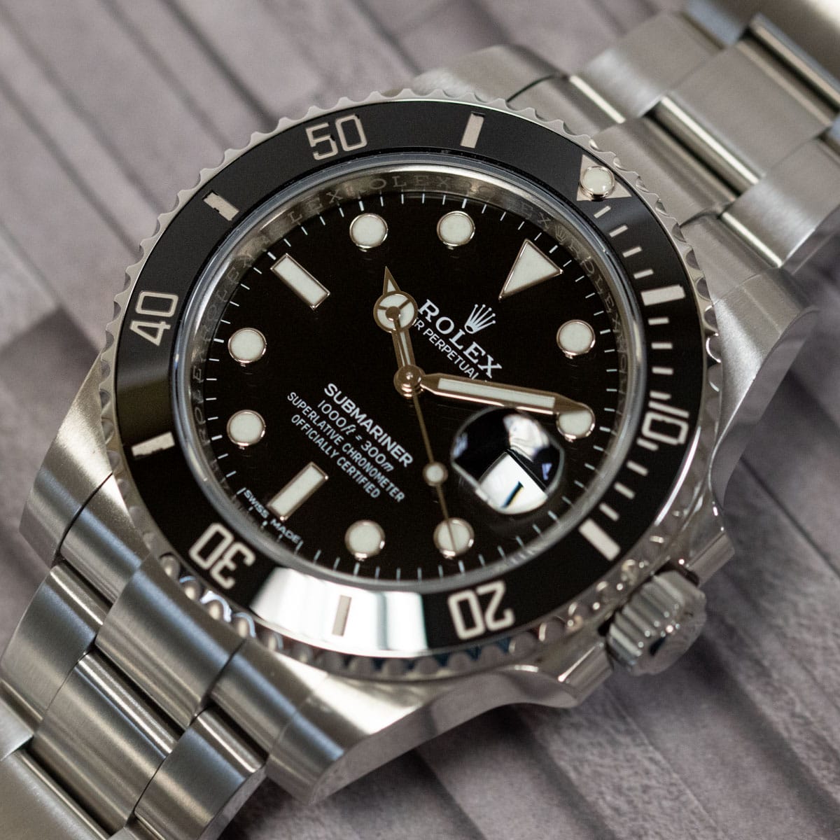 Stylied photo of  of Submariner Date - never polished transitional