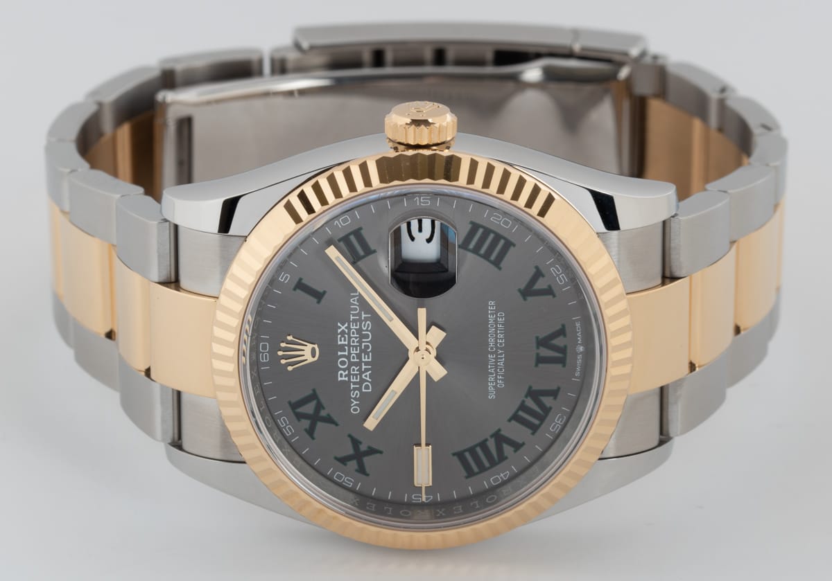 Front View of Datejust 36 'Wimbledon'