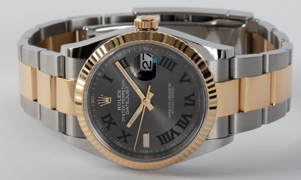 Front View of Datejust 36 'Wimbledon'
