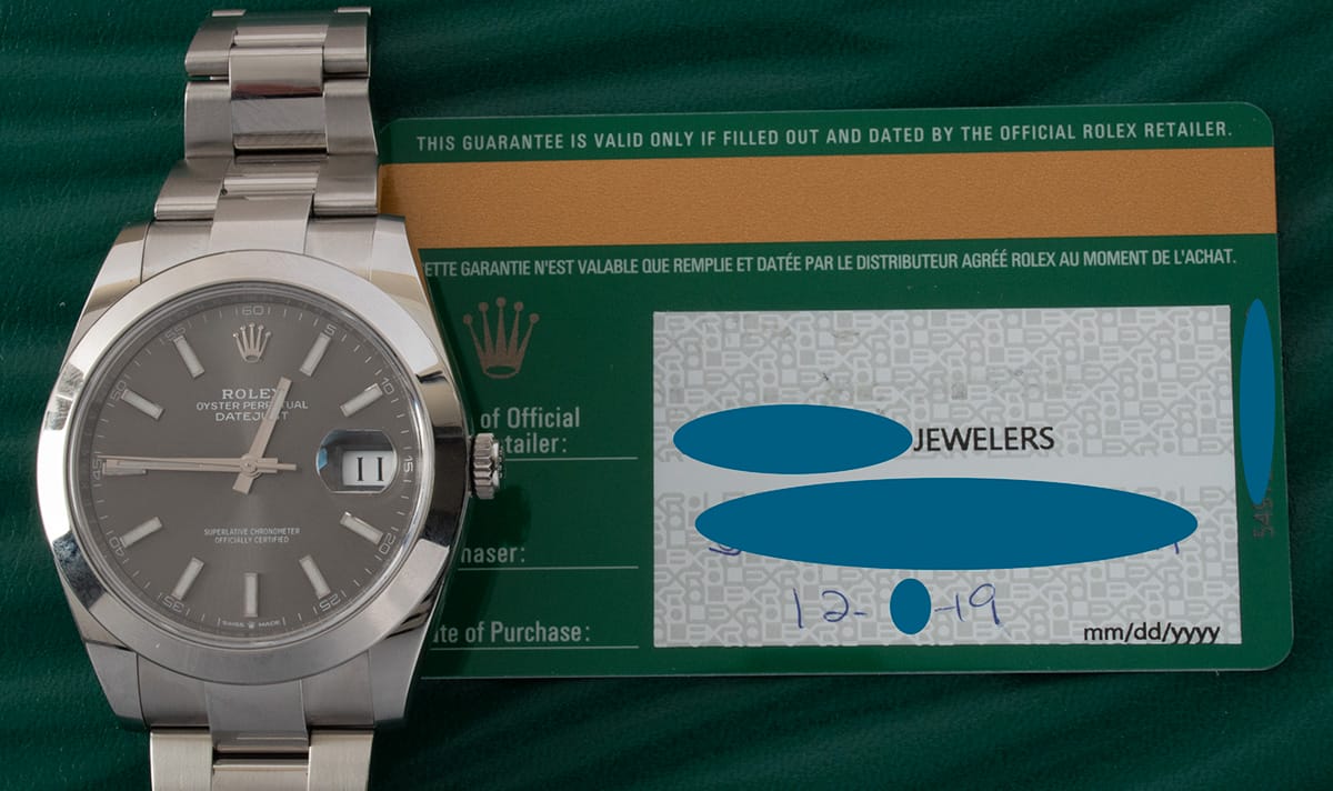 Paper shot of Datejust 41