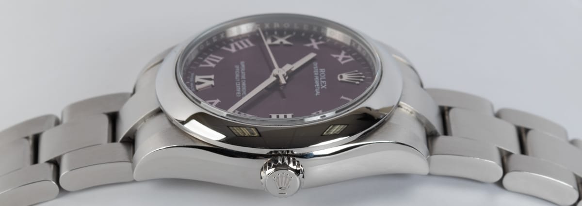 Crown Side Shot of Oyster Perpetual Midsize 31MM