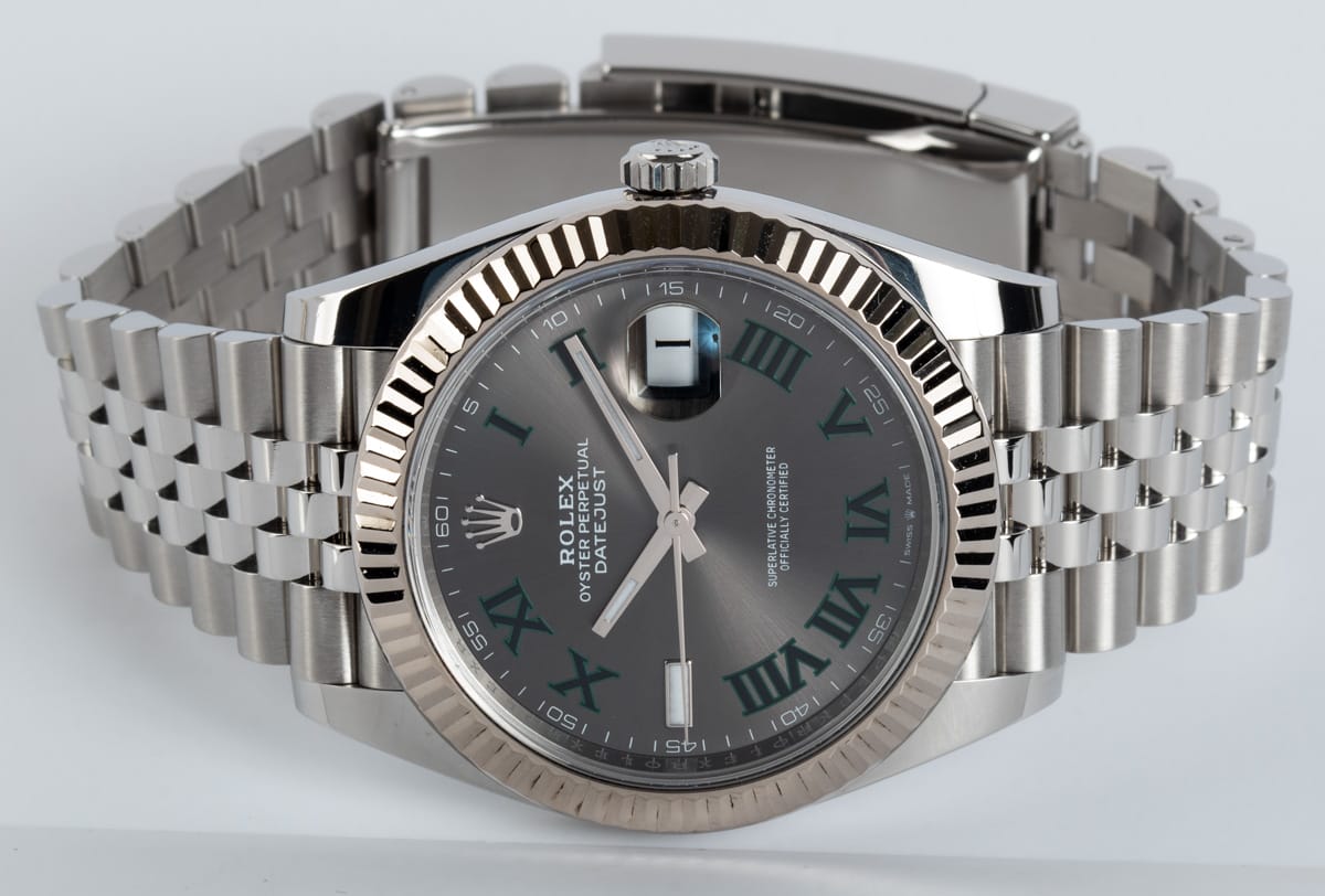 Front View of Datejust 41 'Wimbledon'
