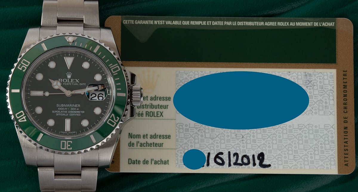 Paper shot of Submariner Date 'Hulk'