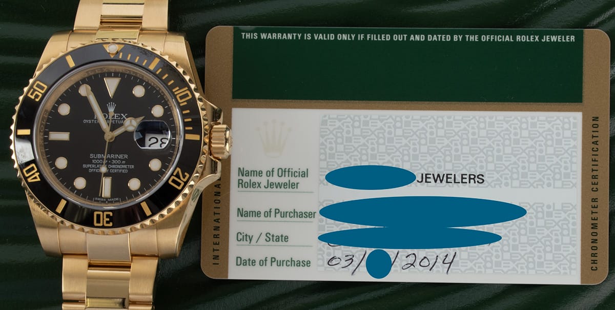 Paper shot of Submariner Date