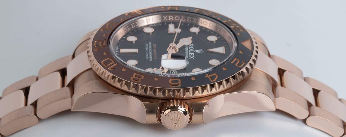 Crown Side Shot of GMT 'Root Beer'