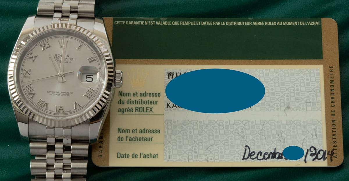 Paper shot of Datejust 36