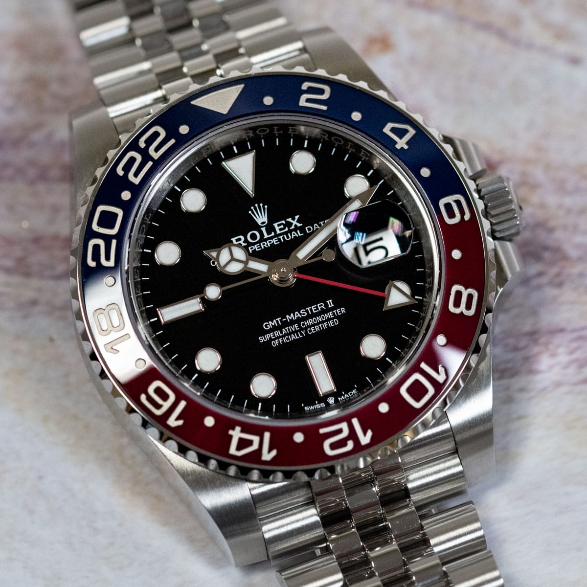 Stylied photo of  of GMT-Master II 'Pepsi'