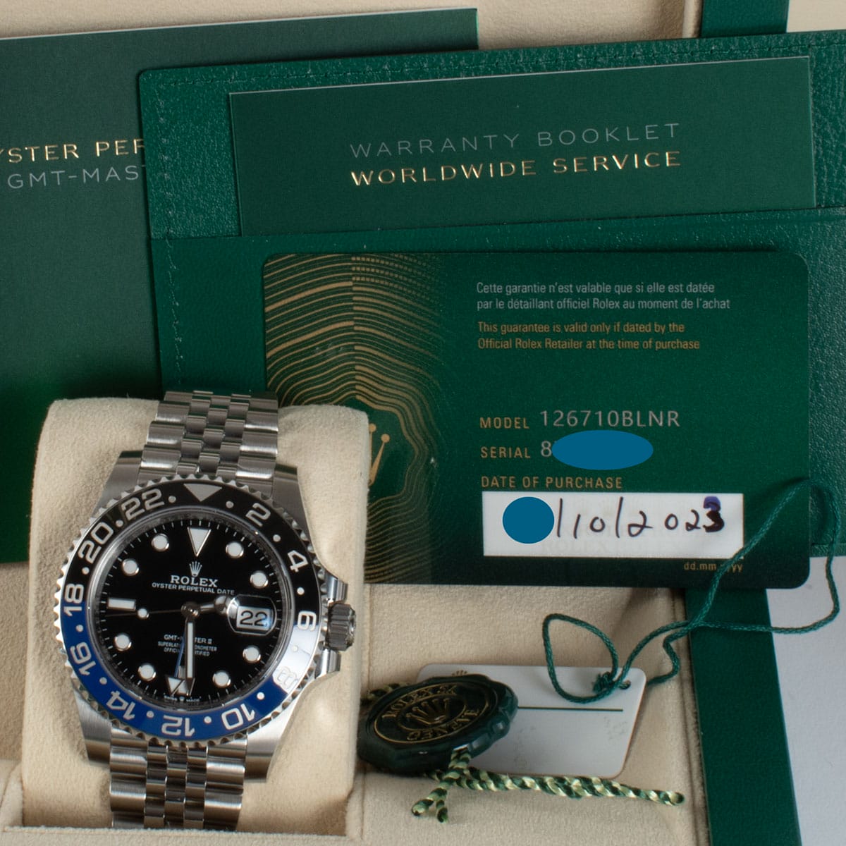 View in Box of GMT-Master II 'Batgirl'