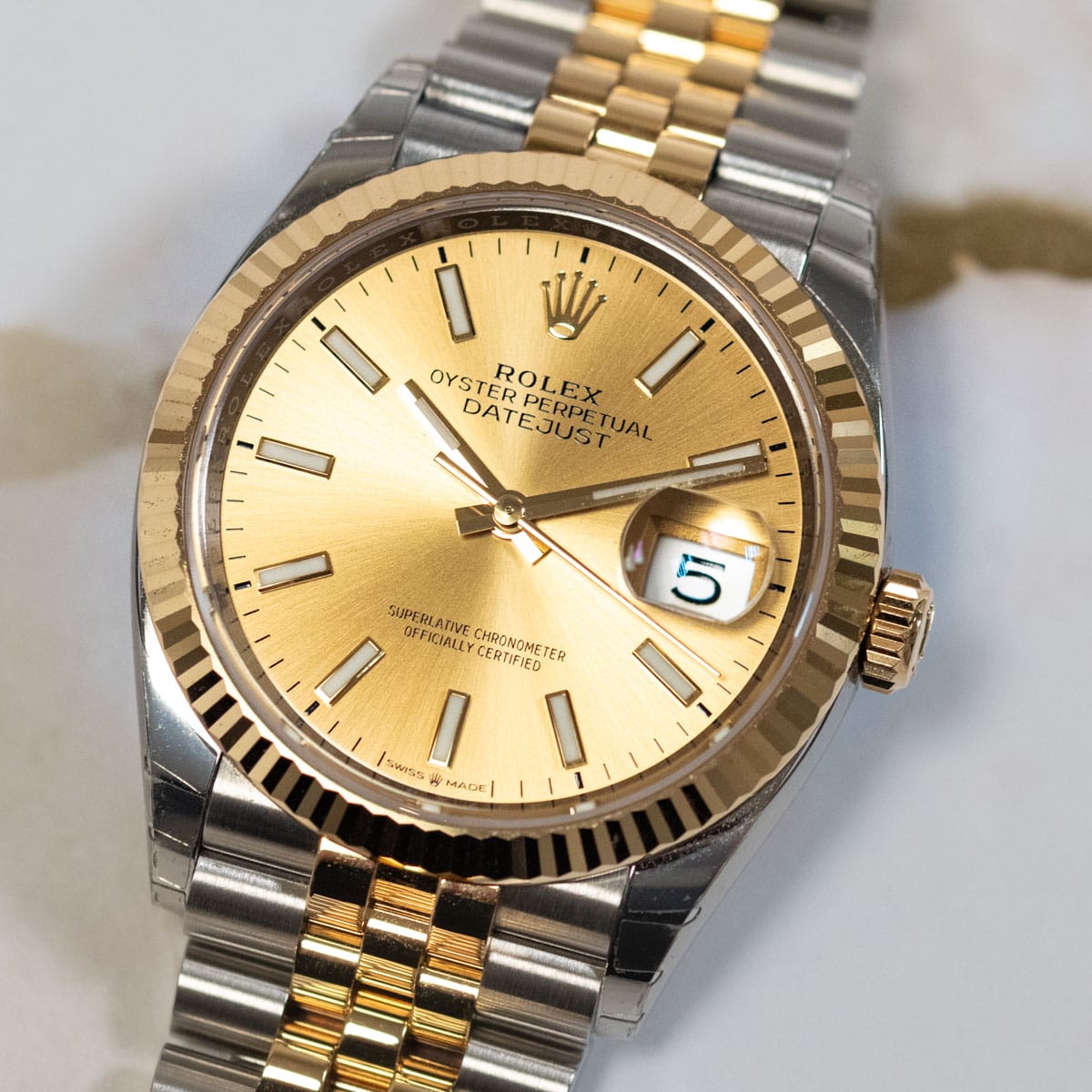 Stylied photo of  of Datejust 36
