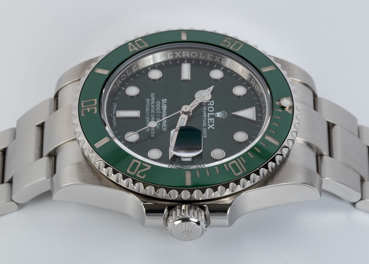 Crown Side Shot of Submariner Date 'Hulk'