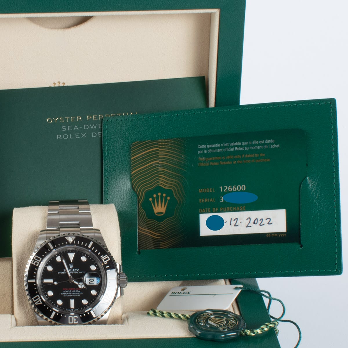 View in Box of Sea-Dweller 43mm