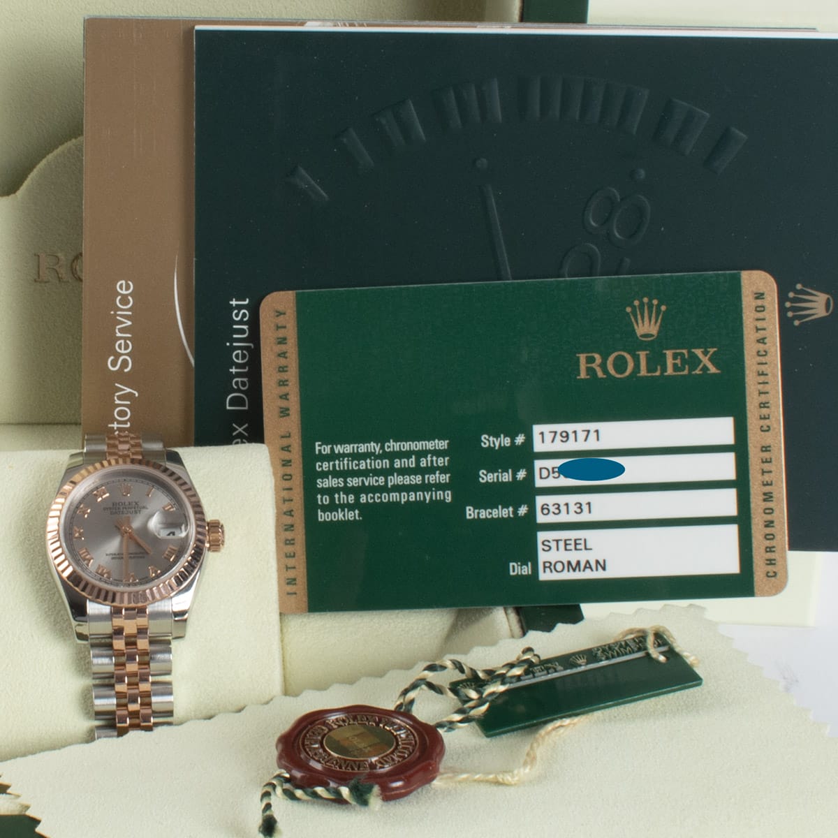 View in Box of Ladies Datejust