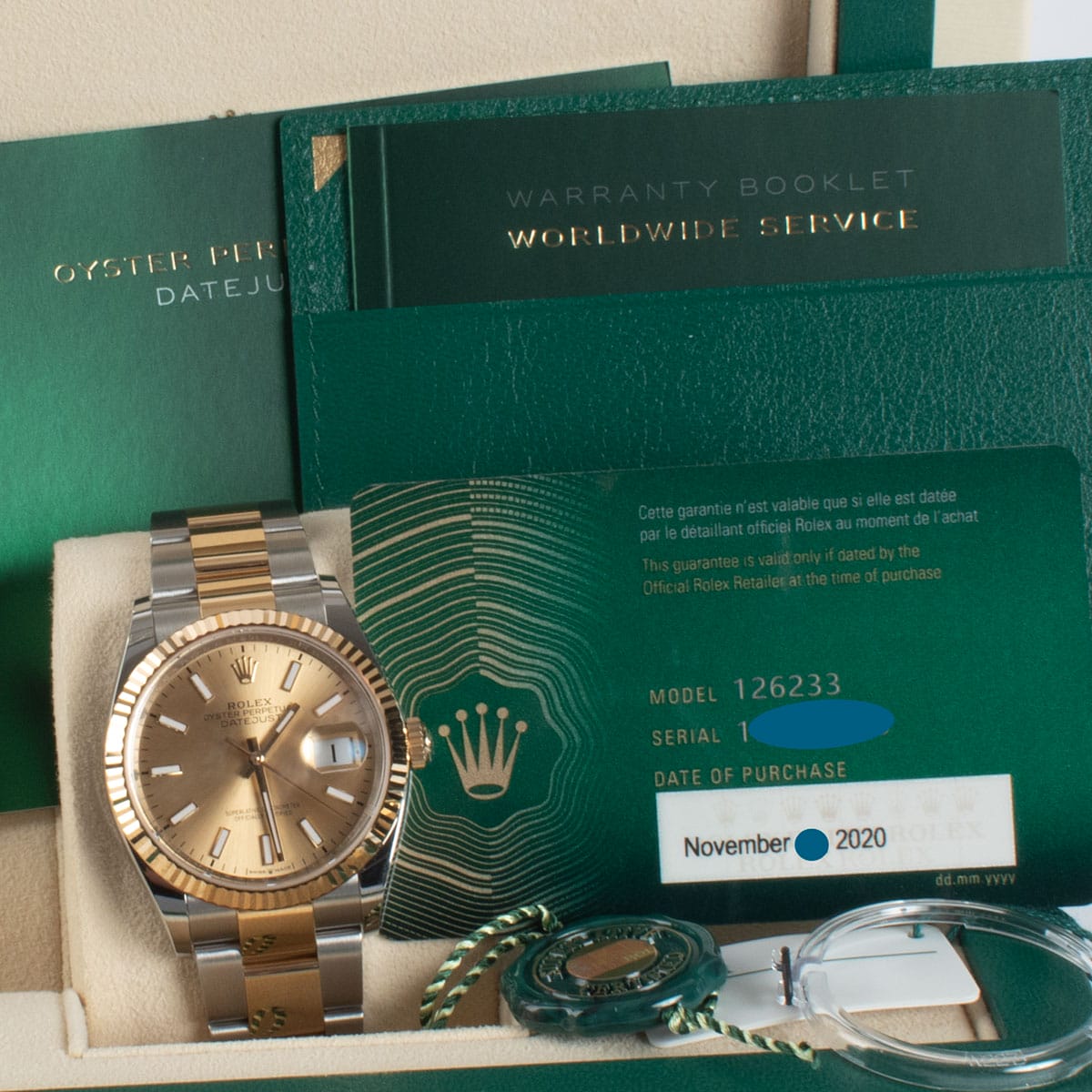 View in Box of Datejust 36