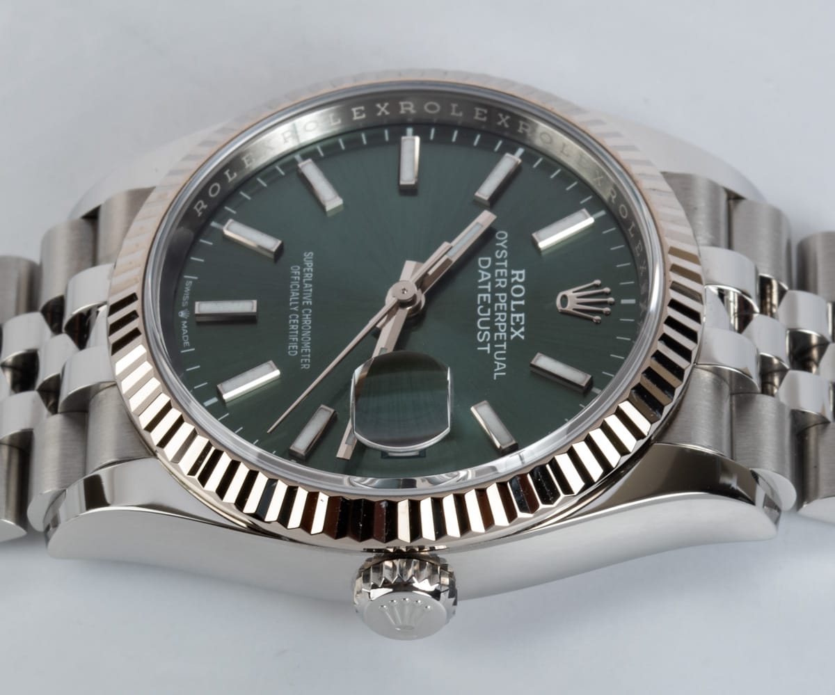 Crown Side Shot of Datejust 36