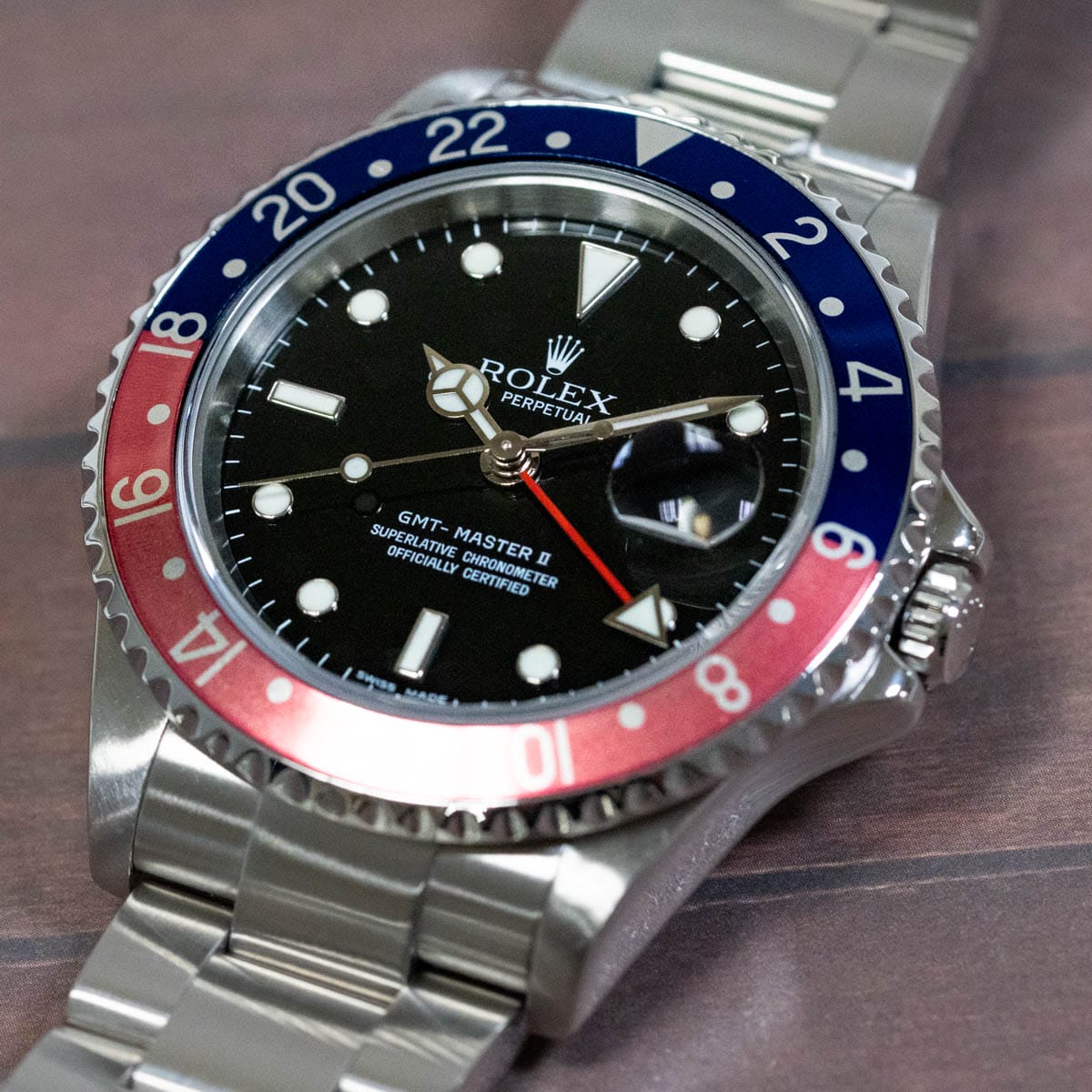 Stylied photo of  of GMT-Master II 'Pepsi' 3186