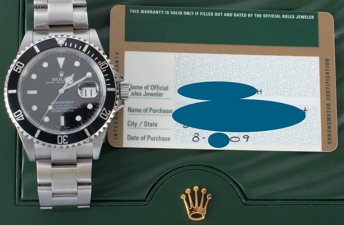 Paper shot of Submariner Date