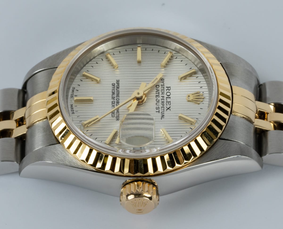 Crown Side Shot of Ladies Datejust