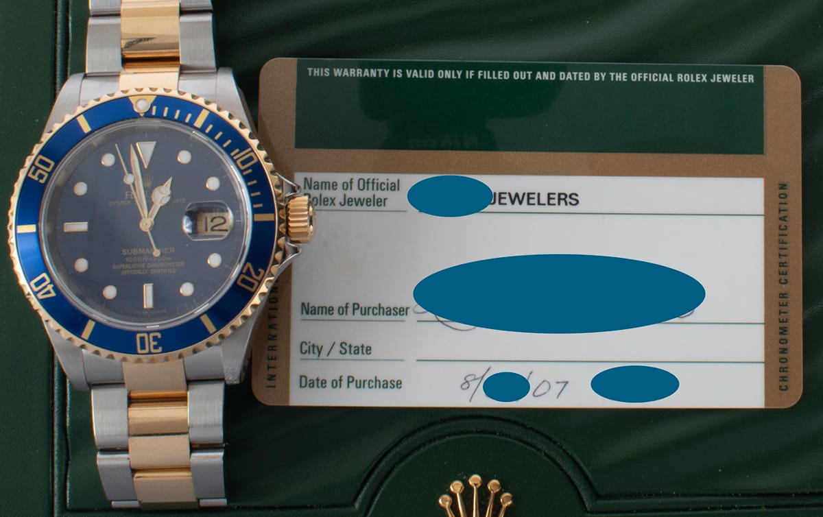 Paper shot of Submariner Date