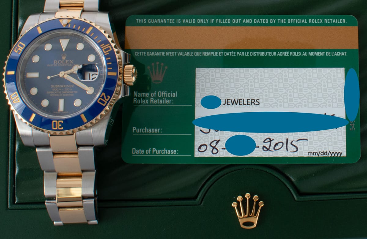 Paper shot of Submariner Date