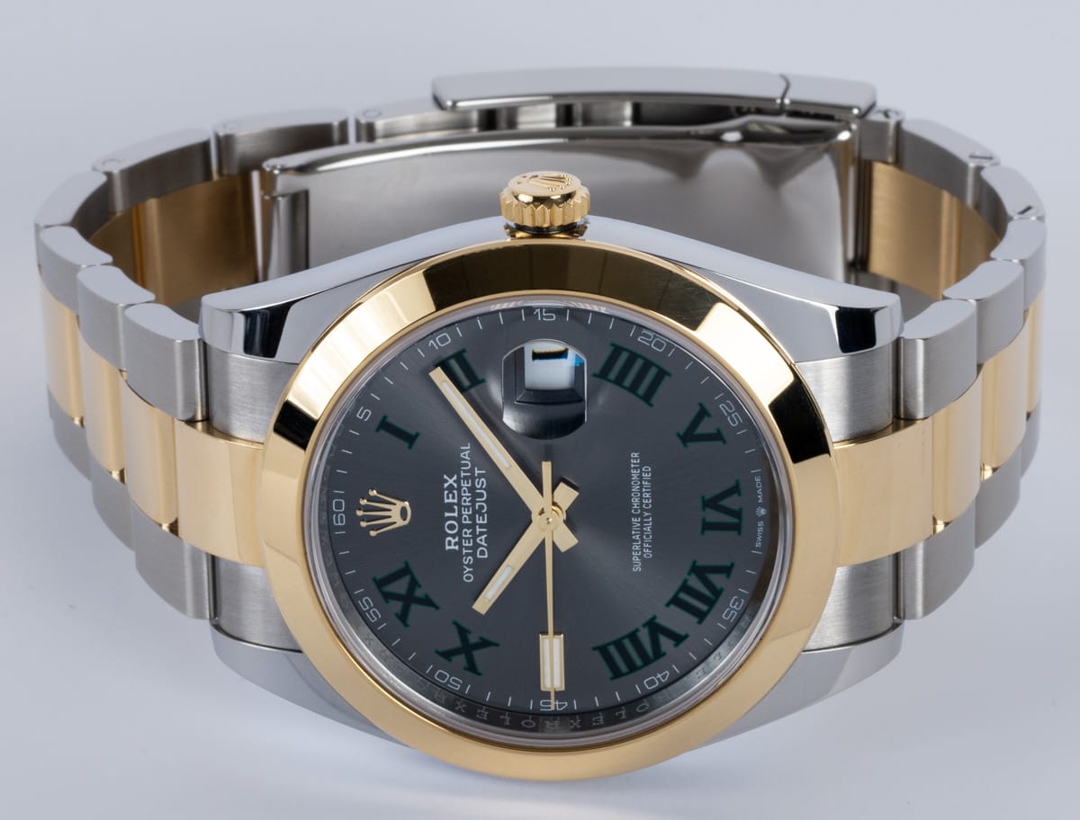 Front View of Datejust 41 'Wimbledon'