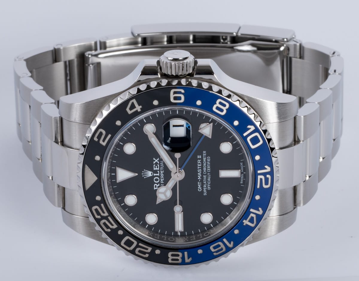 Front View of GMT-Master II BLNR 'Batman'