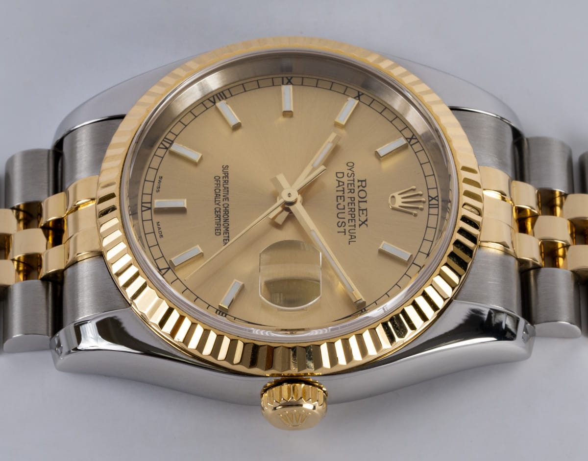 Crown Side Shot of Datejust 36