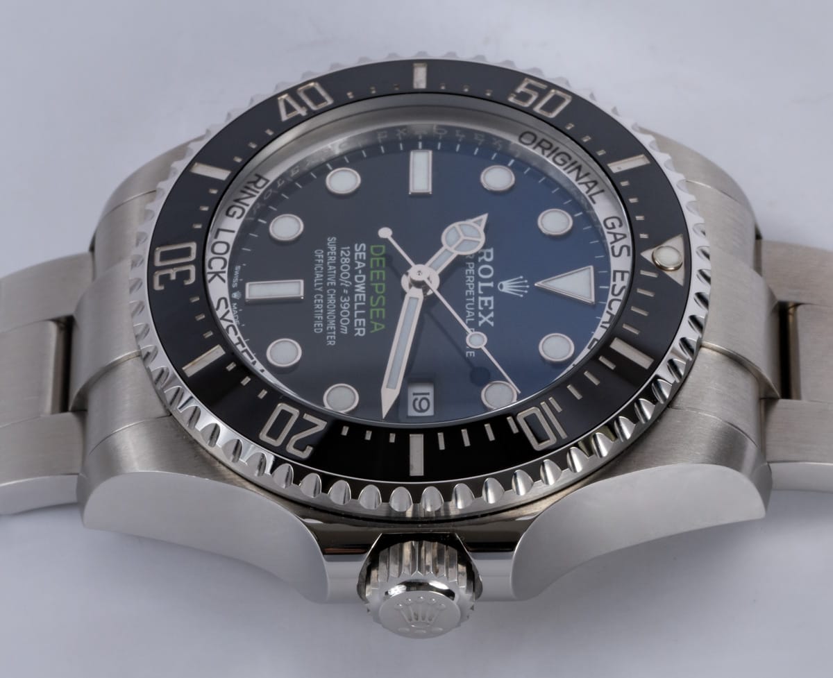 Crown Side Shot of Sea-Dweller DEEPSEA Deep Blue 'James Cameron'