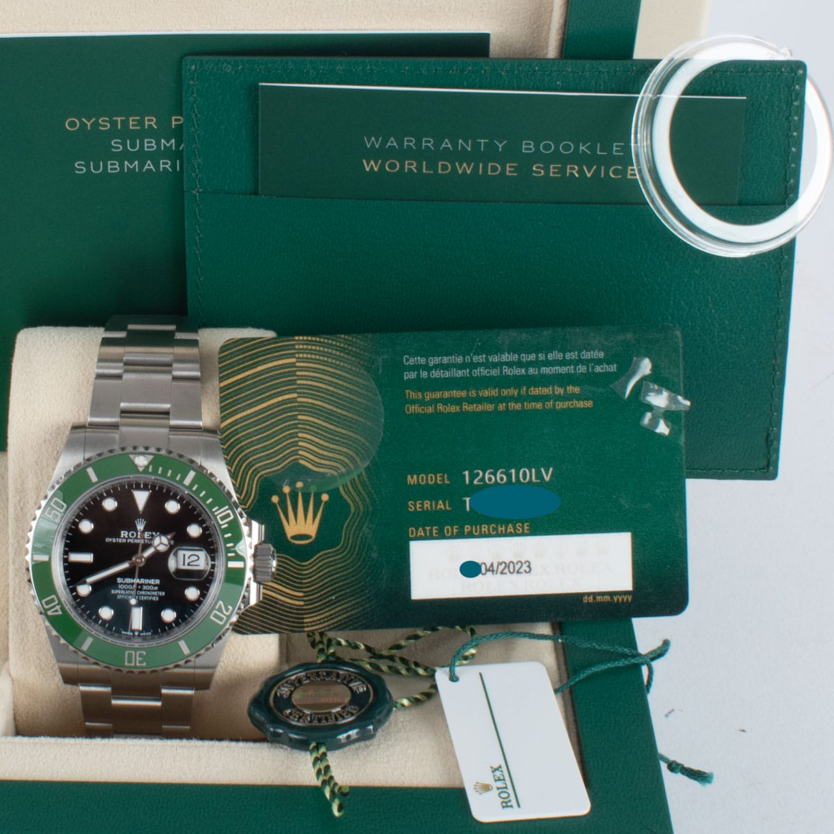 View in Box of Submariner Date 41 'Starbucks'