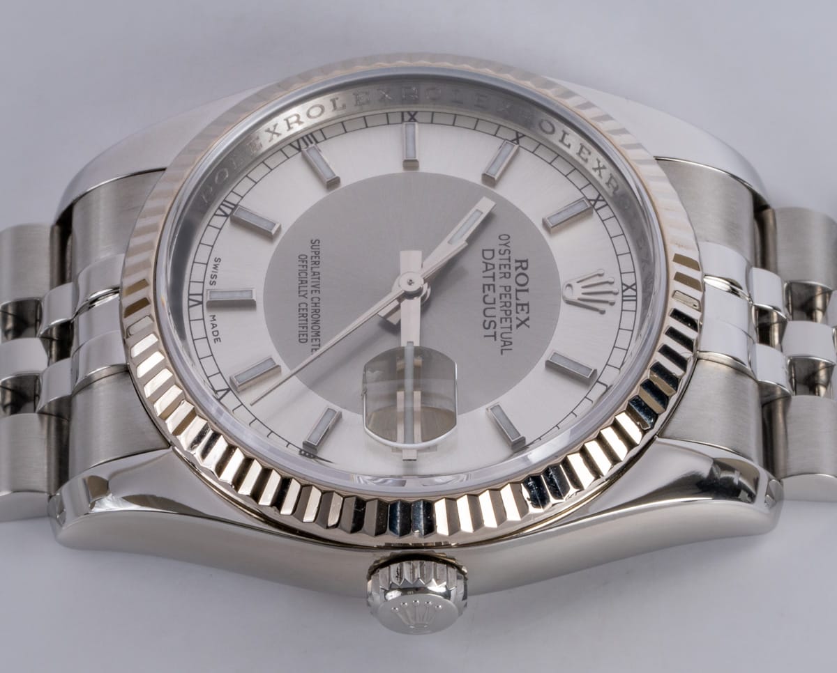 Crown Side Shot of Datejust 36