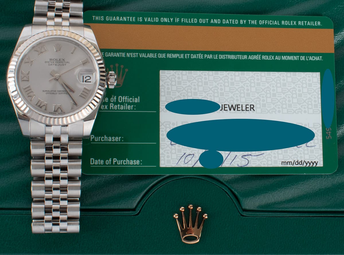 Paper shot of Datejust Midsize 31MM