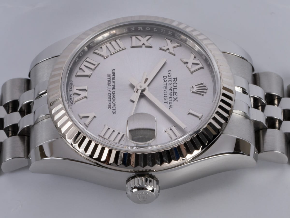 Crown Side Shot of Datejust Midsize 31MM